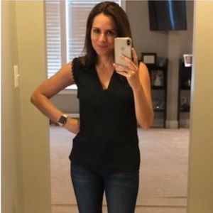 LIKE NEW Stella & Dot Black Rae Tank